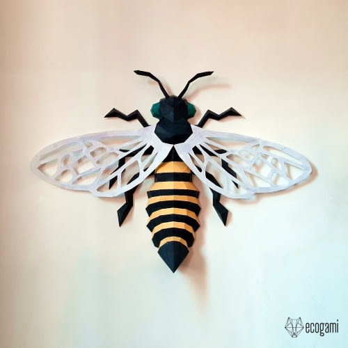 Bee papercraft