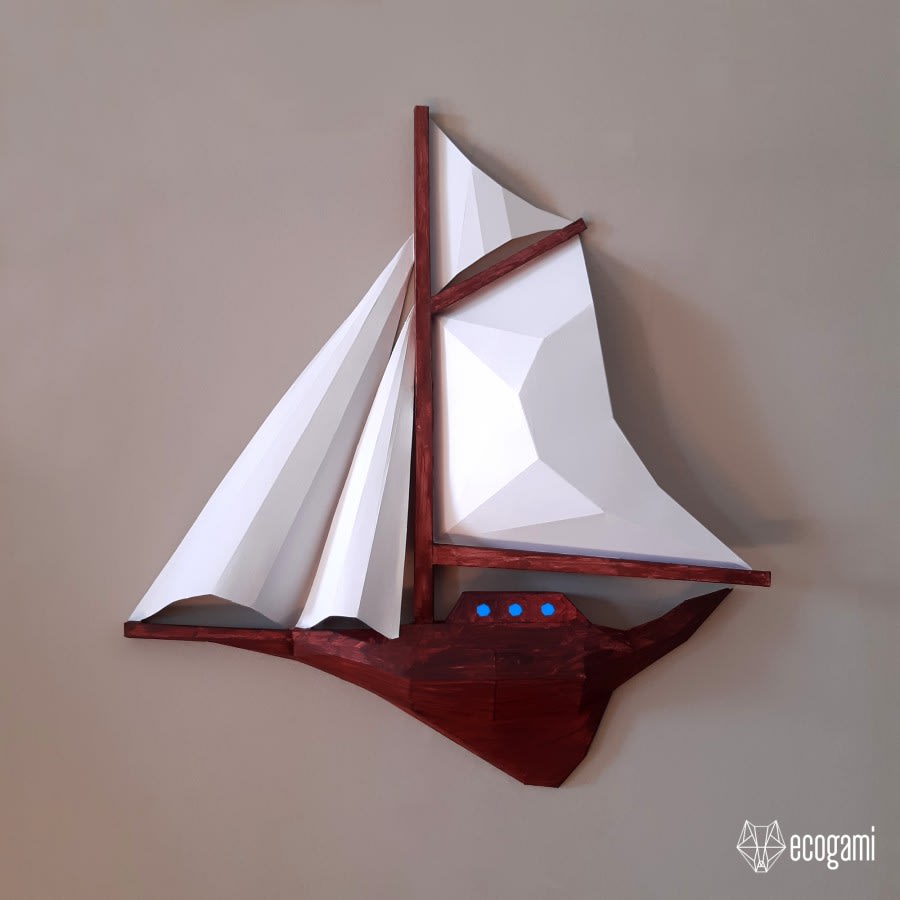 construction paper sailboat craft