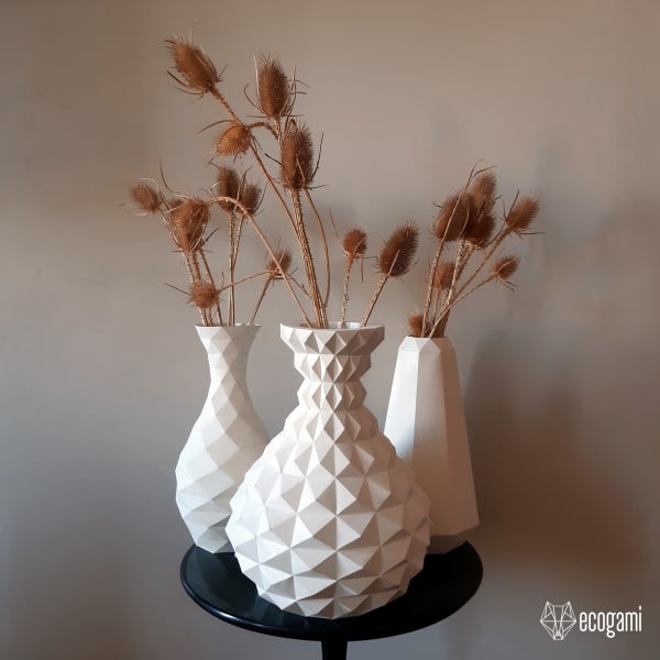 Flower vases papercraft