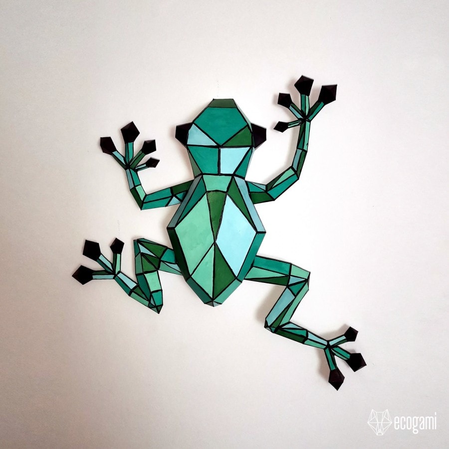 Frog II papercraft template