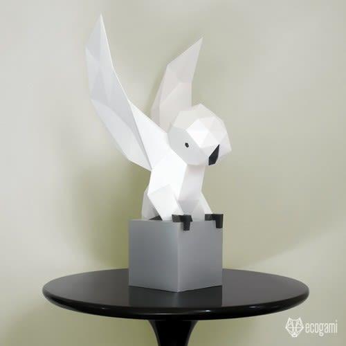 Owl sculpture papercraft