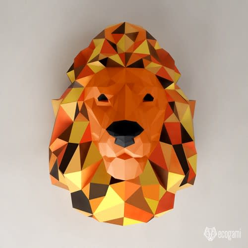 Lion head papercraft